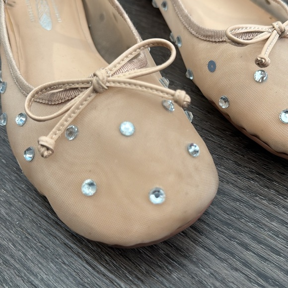 Jeffrey Campbell x Free People Mesh Ballet Flats with Rhinestones - Picture 3 of 10